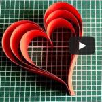 Výrobky z papíru - Srdce z proužků